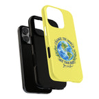 Yellow Change the World Not Your Body iPhone Case | Girls Empowerment Phone Case | You Are Enough Body Positive Case