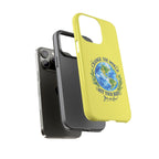 Yellow Change the World Not Your Body iPhone Case | Girls Empowerment Phone Case | You Are Enough Body Positive Case