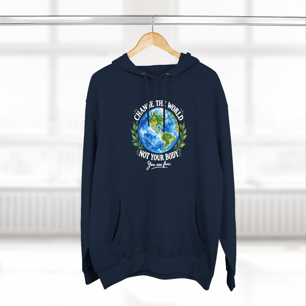 Earth Love Hoodie — Eco-Friendly Globe Graphic Pullover