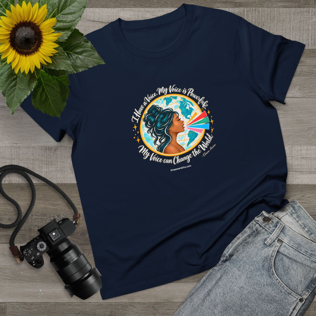 I Have a Voice. My Voice is Powerful. My Voice Can Change the World. | Empower Girls Tee