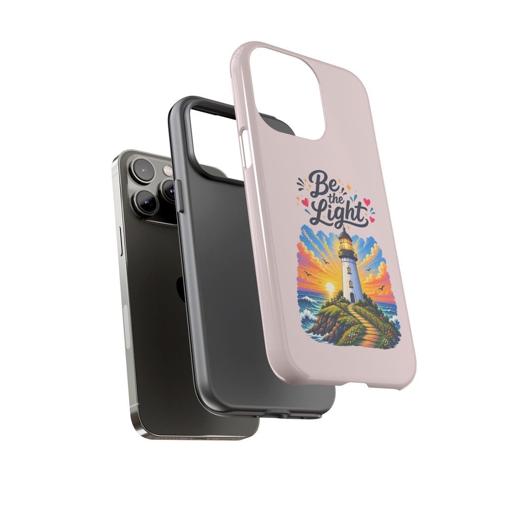 Pink Be the Light iPhone Case | Inspirational Phone Case | Positive Empowerment Gift for Girls & Women