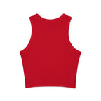 Nurse Graphic Tank Top — "I Listen to Hearts" Micro Rib Racer Tank