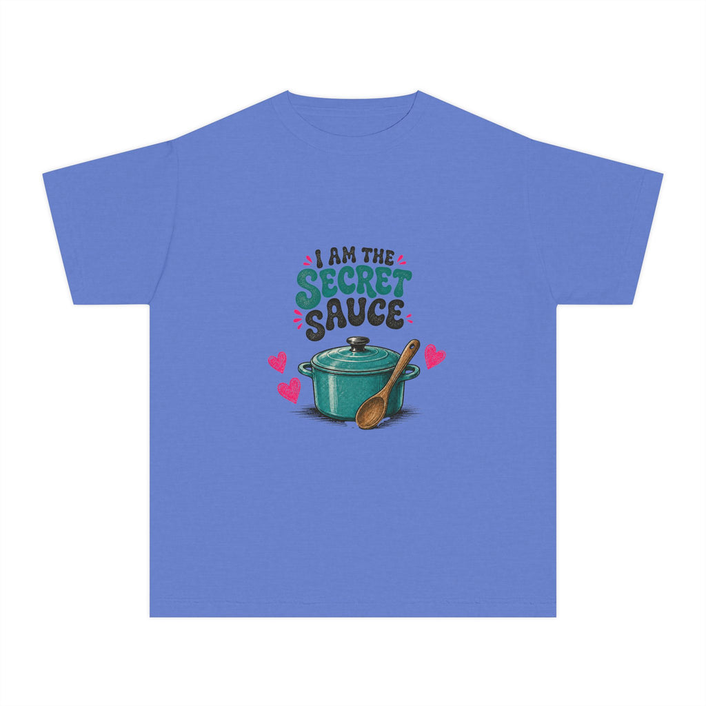 Youth Tee – “I Am The Secret Sauce” Cute Cooking Pot Graphic