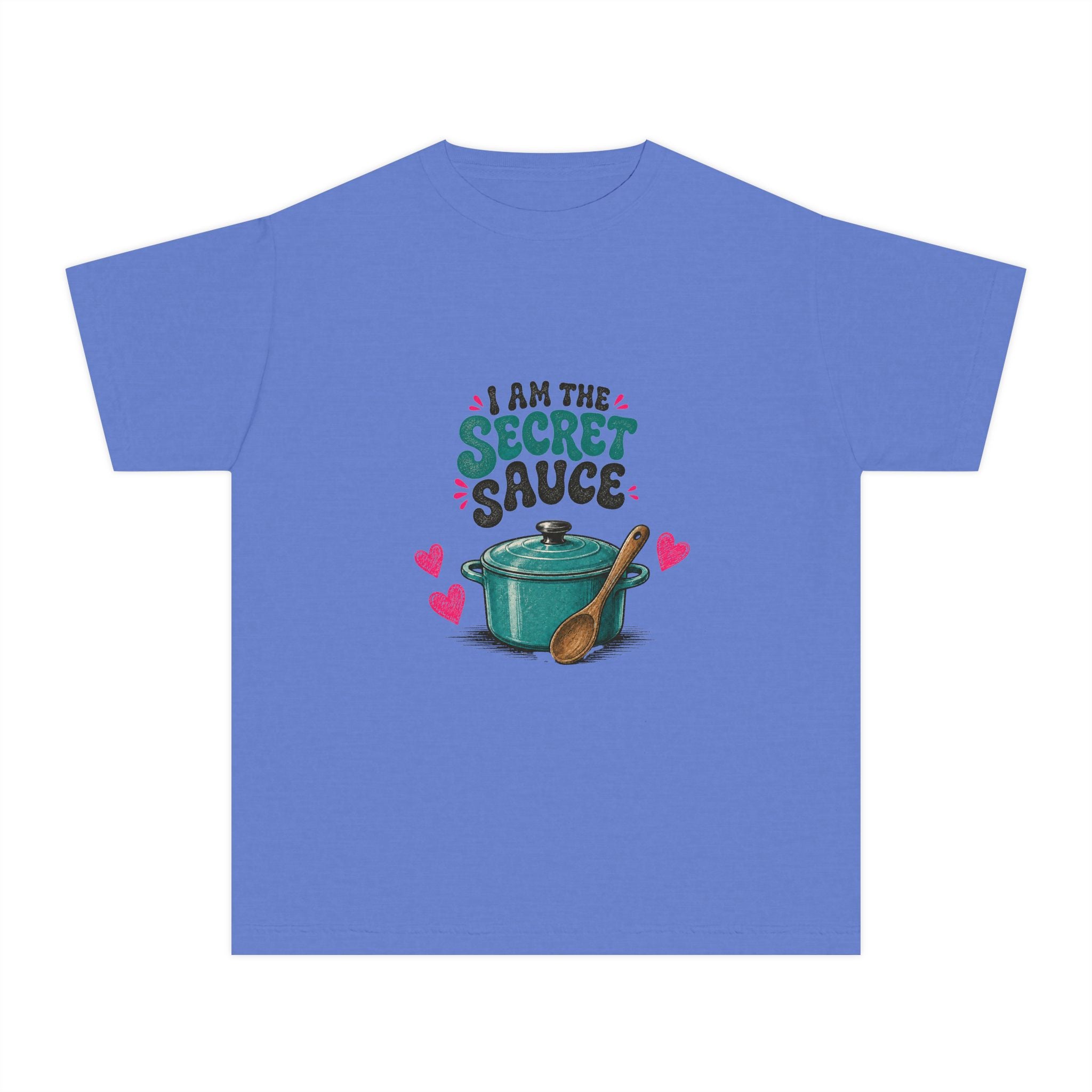 Youth Tee – “I Am The Secret Sauce” Cute Cooking Pot Graphic