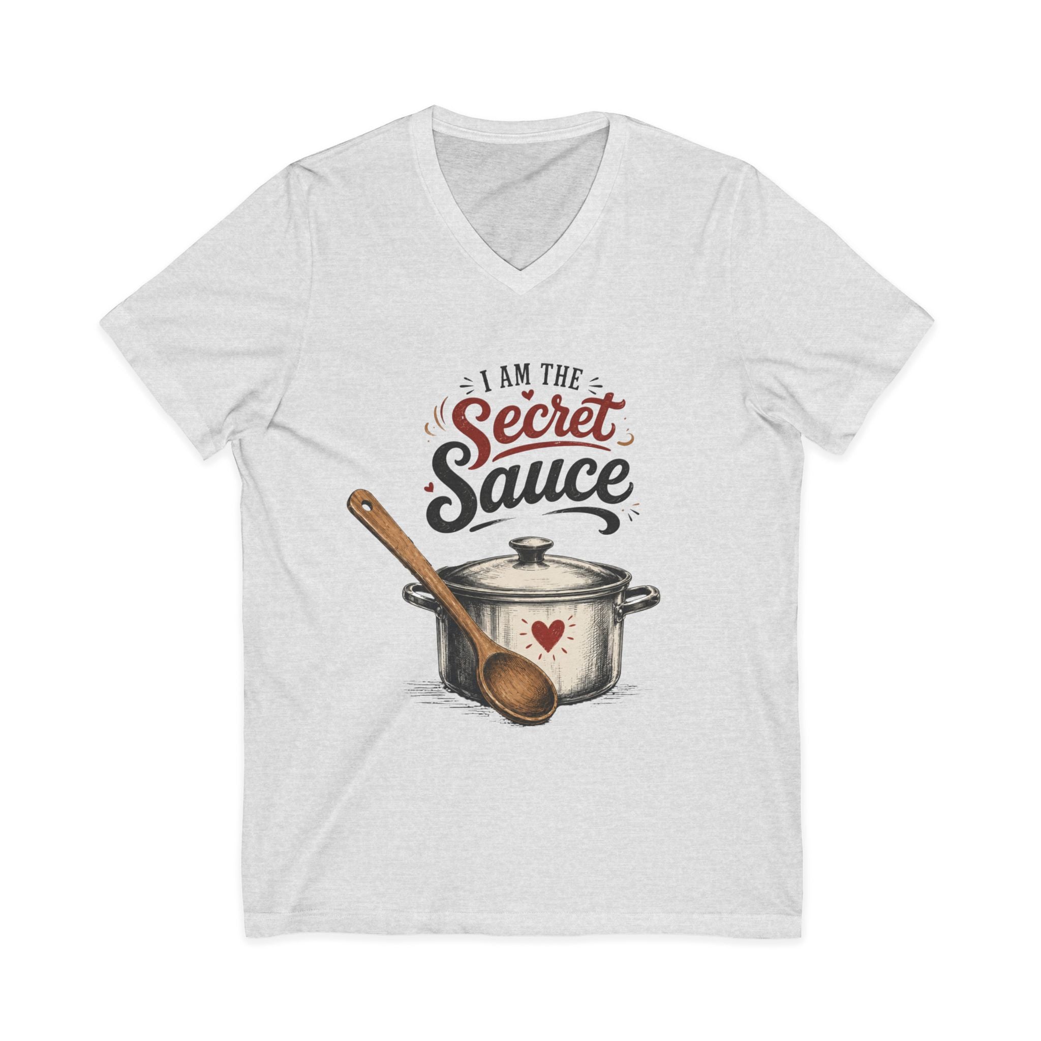 Unisex Jersey Short Sleeve V-Neck Tee