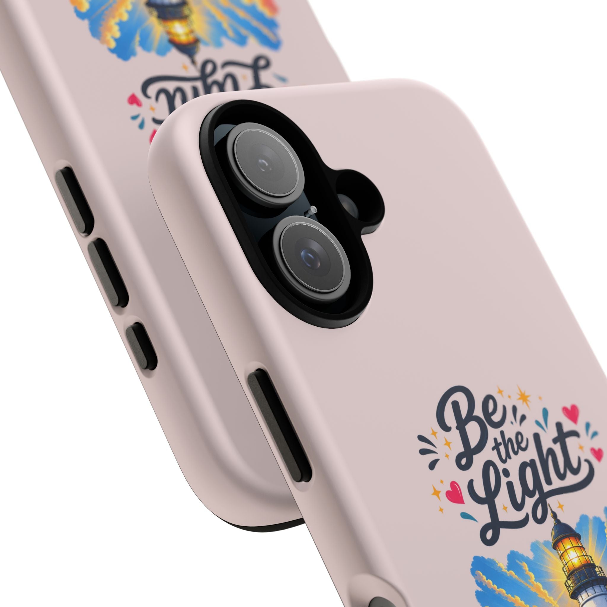 Pink Be the Light iPhone Case | Inspirational Phone Case | Positive Empowerment Gift for Girls & Women