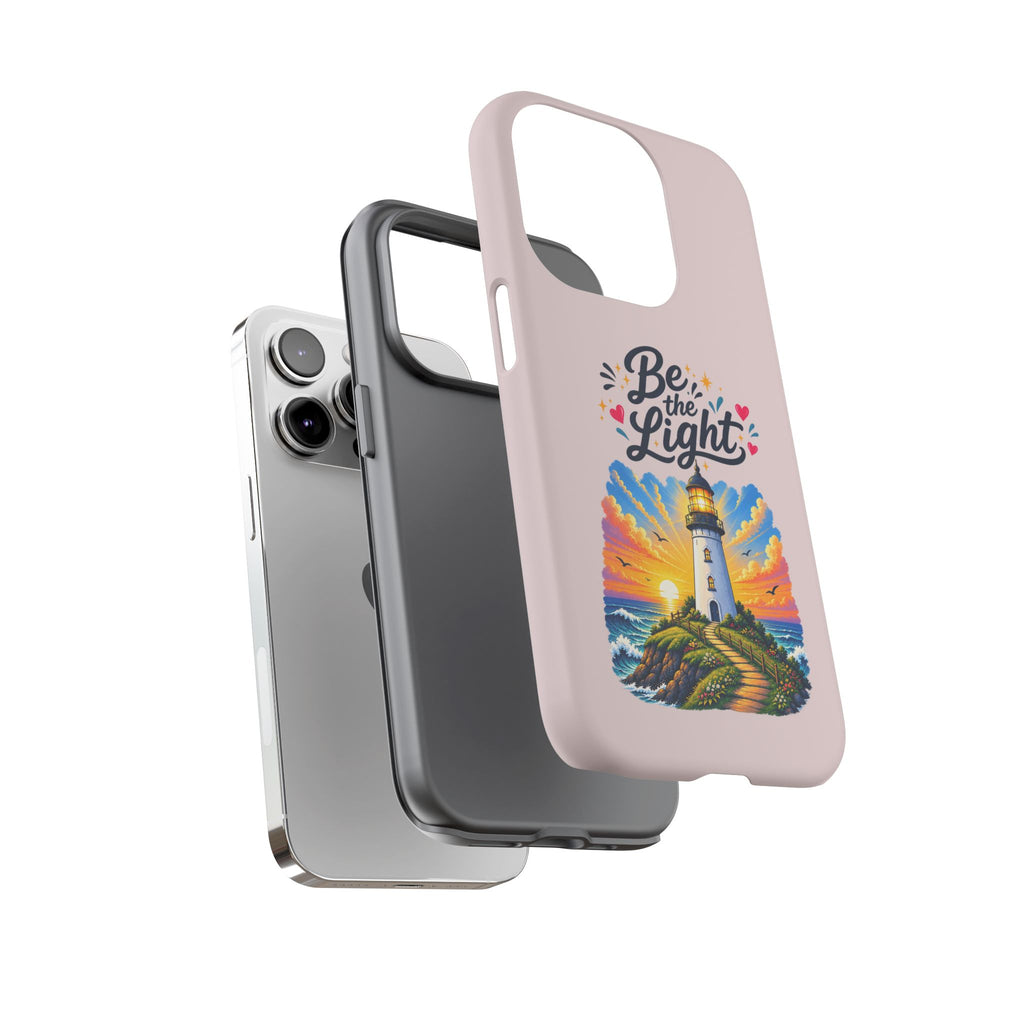 Pink Be the Light iPhone Case | Inspirational Phone Case | Positive Empowerment Gift for Girls & Women