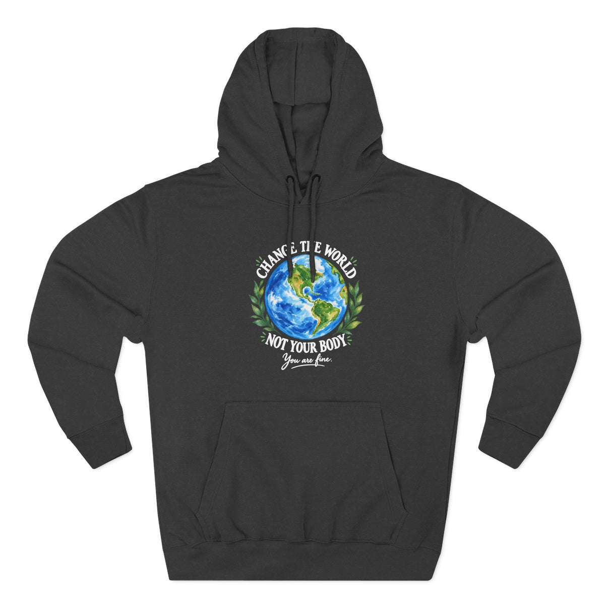 Earth Love Hoodie — Eco-Friendly Globe Graphic Pullover
