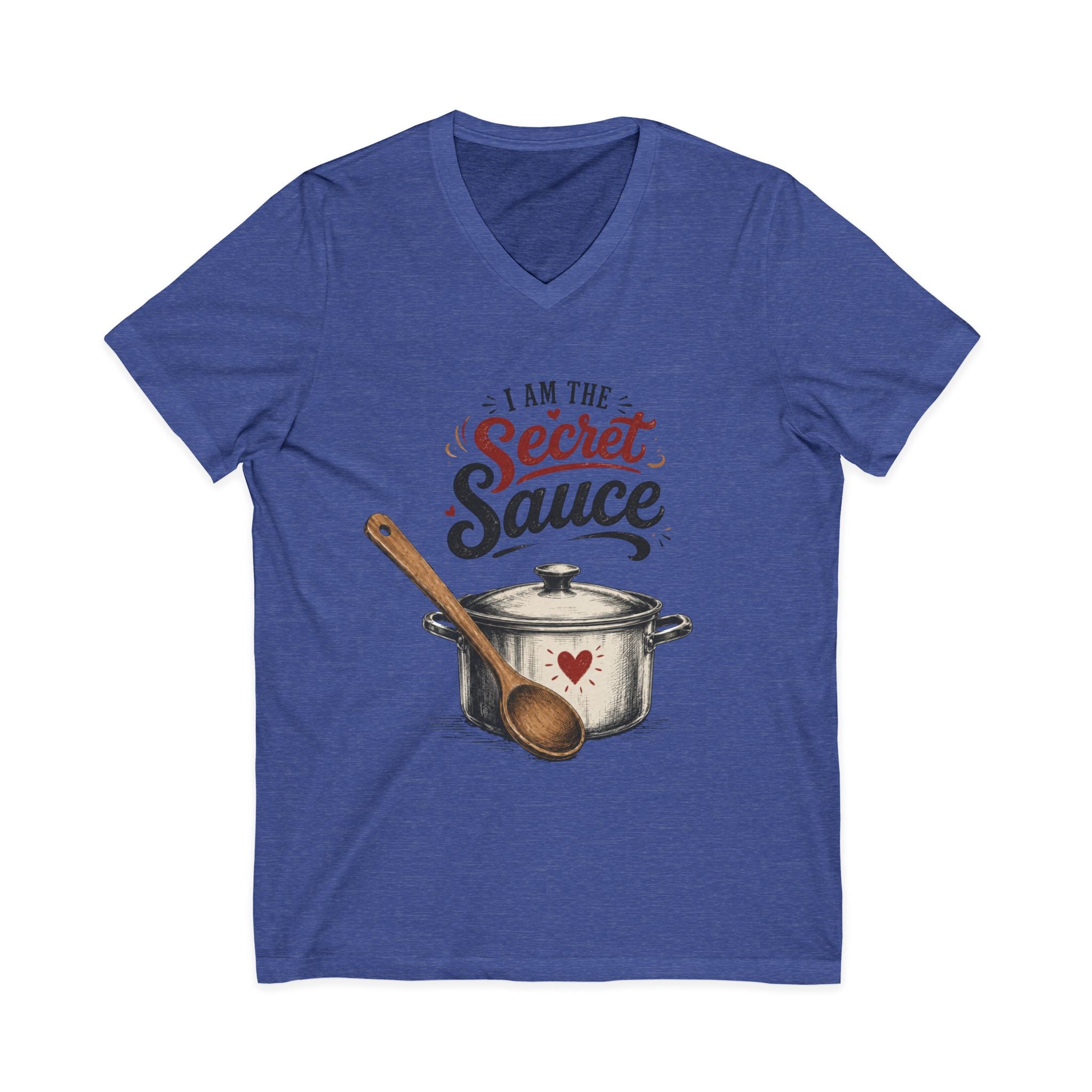 Unisex Jersey Short Sleeve V-Neck Tee