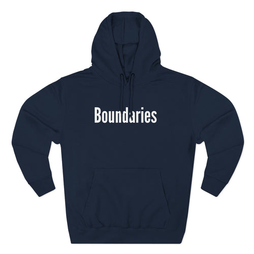 Boundaries Hoodie — Minimalist Self-Care Statement Sweatshirt