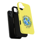 Yellow Change the World Not Your Body iPhone Case | Girls Empowerment Phone Case | You Are Enough Body Positive Case