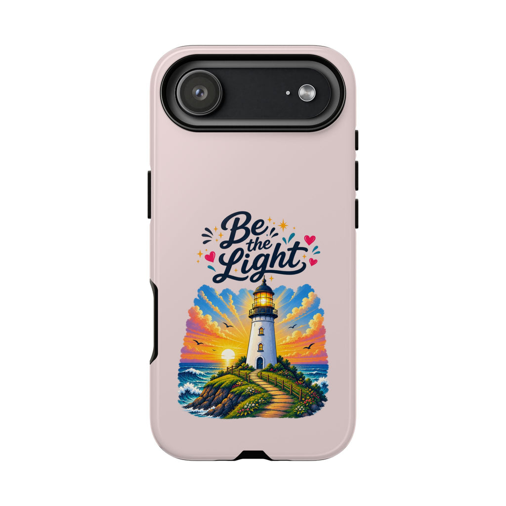 Pink Be the Light iPhone Case | Inspirational Phone Case | Positive Empowerment Gift for Girls & Women