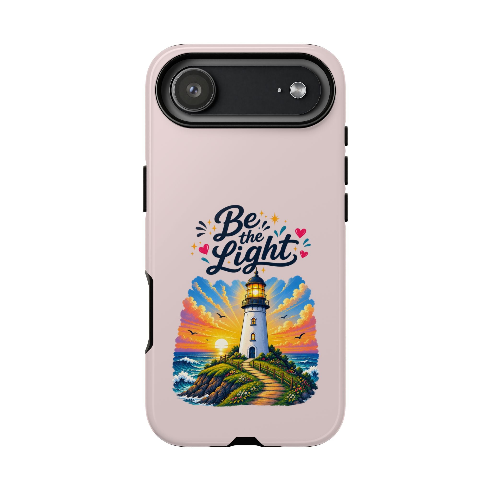 Pink Be the Light iPhone Case | Inspirational Phone Case | Positive Empowerment Gift for Girls & Women