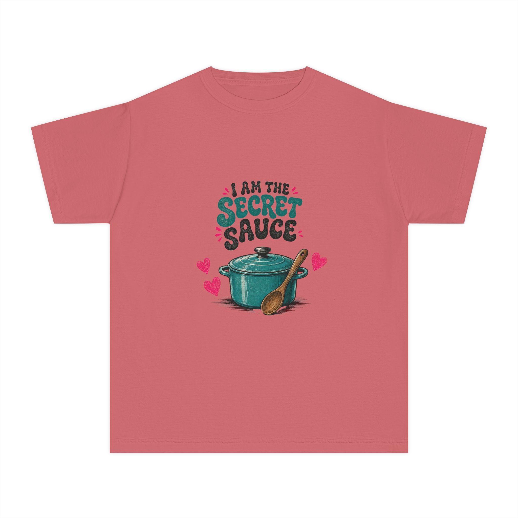Youth Tee – “I Am The Secret Sauce” Cute Cooking Pot Graphic
