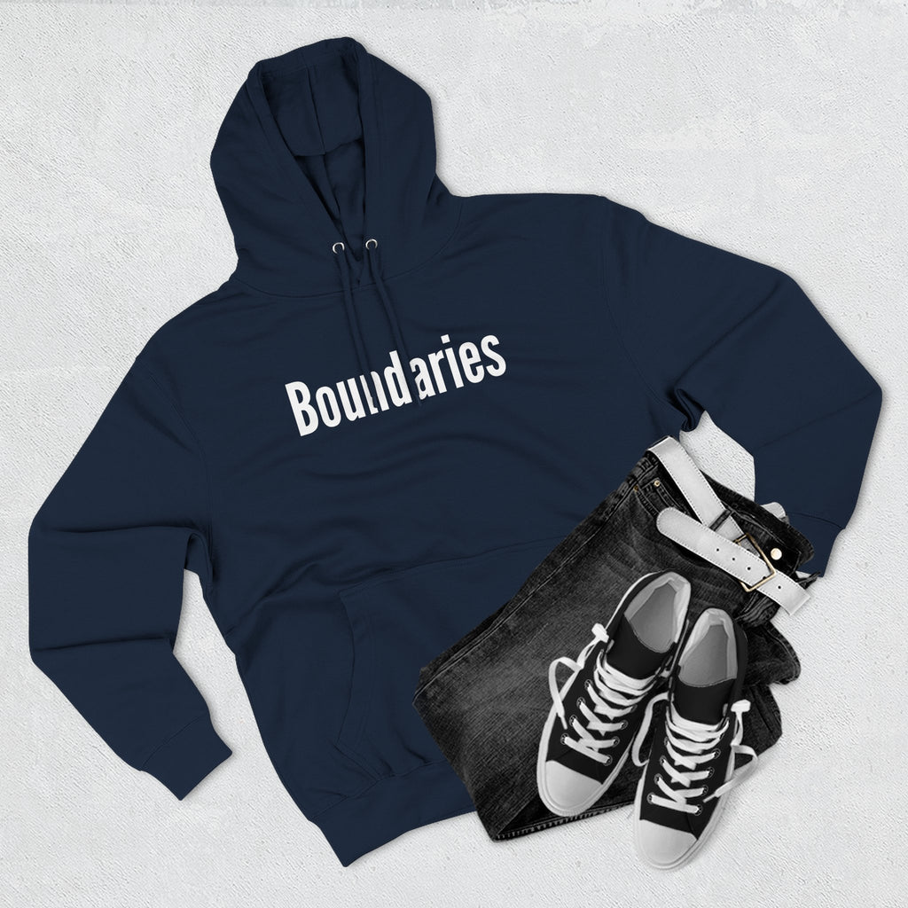 Boundaries Hoodie — Minimalist Self-Care Statement Sweatshirt