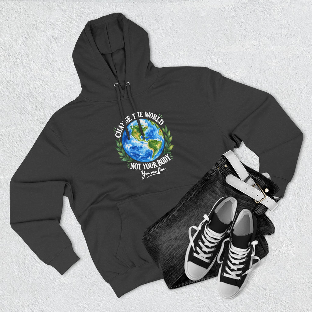 Earth Love Hoodie — Eco-Friendly Globe Graphic Pullover