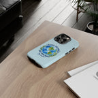 Light Blue Change the World Not Your Body iPhone Case | Girls Empowerment Phone Case | You Are Enough Body Positive Case