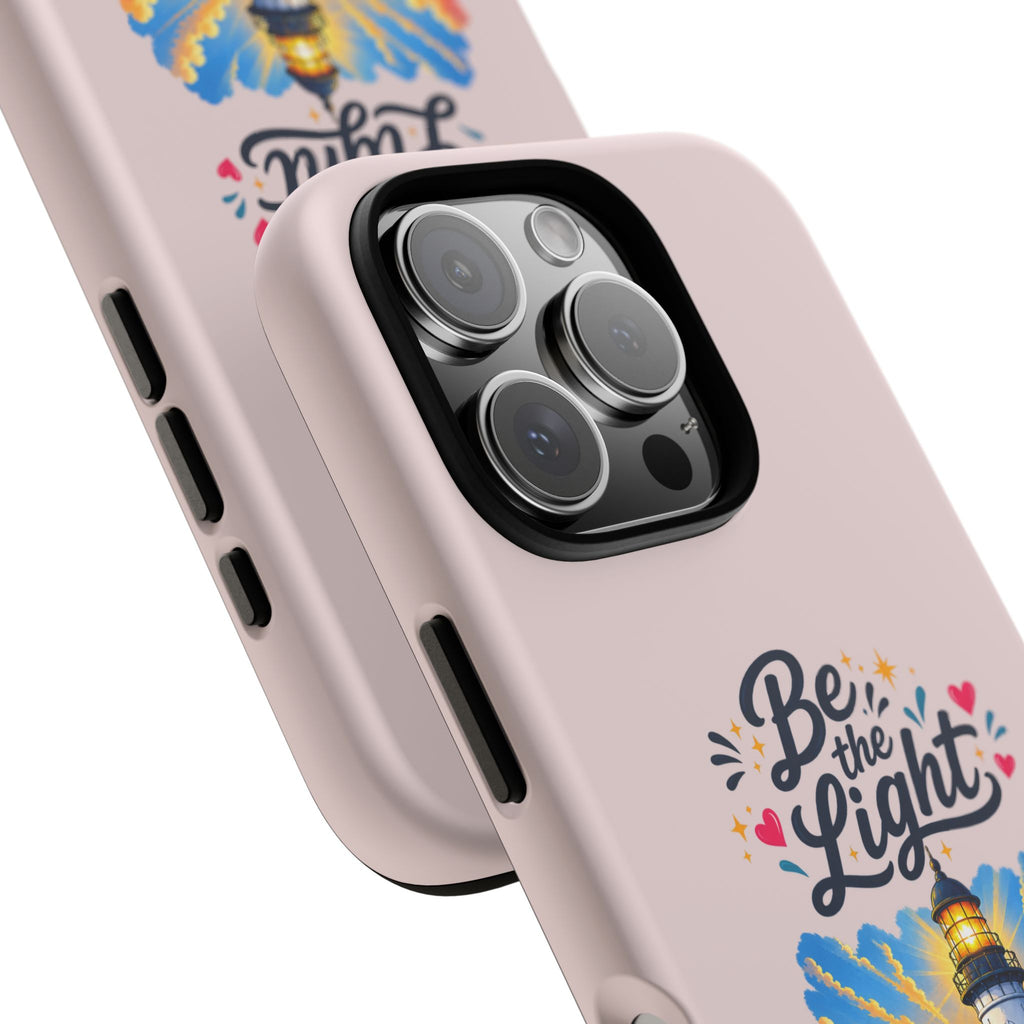 Pink Be the Light iPhone Case | Inspirational Phone Case | Positive Empowerment Gift for Girls & Women