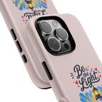 Pink Be the Light iPhone Case | Inspirational Phone Case | Positive Empowerment Gift for Girls & Women