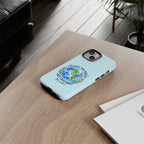 Light Blue Change the World Not Your Body iPhone Case | Girls Empowerment Phone Case | You Are Enough Body Positive Case