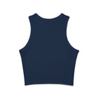 Nurse Graphic Tank Top — "I Listen to Hearts" Micro Rib Racer Tank