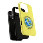 Yellow Change the World Not Your Body iPhone Case | Girls Empowerment Phone Case | You Are Enough Body Positive Case