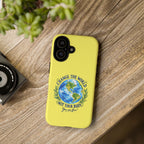 Yellow Change the World Not Your Body iPhone Case | Girls Empowerment Phone Case | You Are Enough Body Positive Case