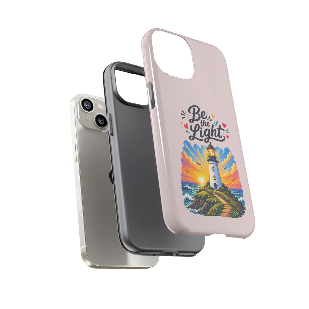 Pink Be the Light iPhone Case | Inspirational Phone Case | Positive Empowerment Gift for Girls & Women