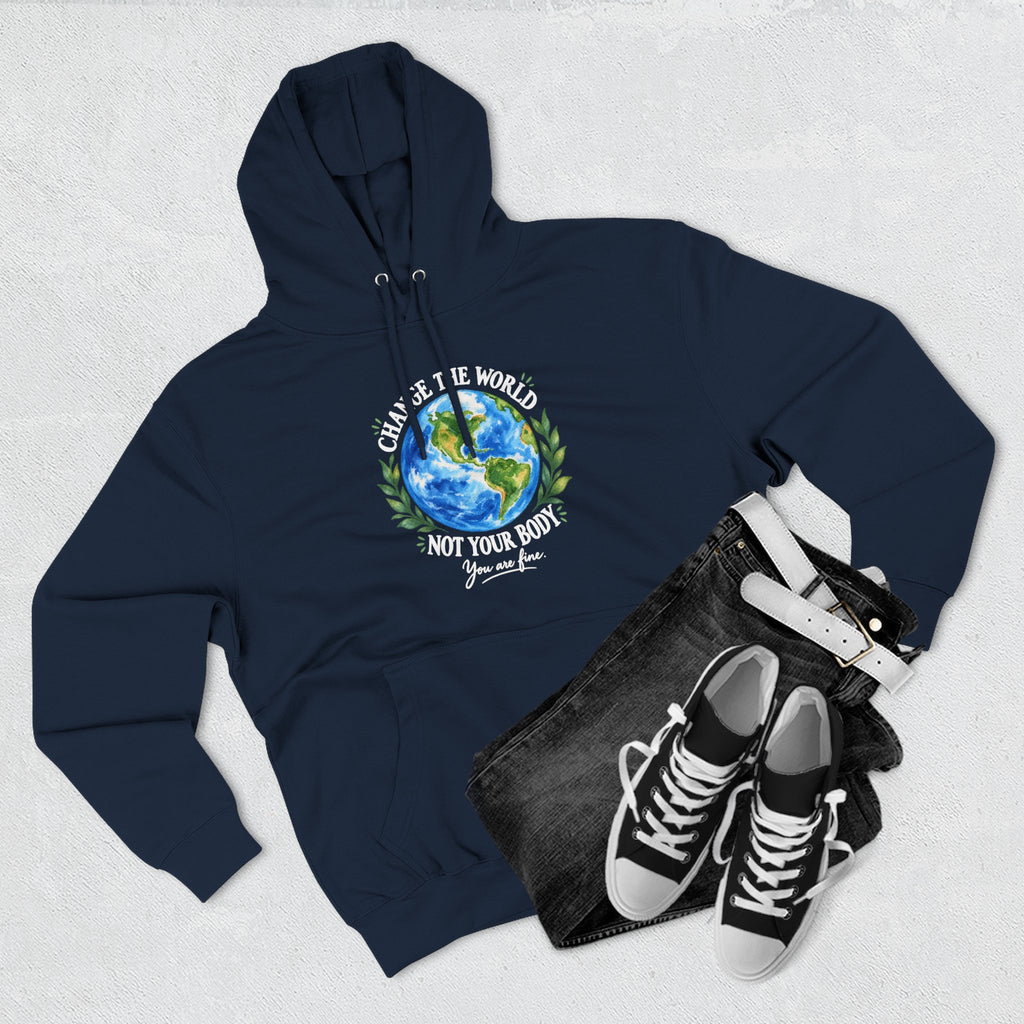 Earth Love Hoodie — Eco-Friendly Globe Graphic Pullover