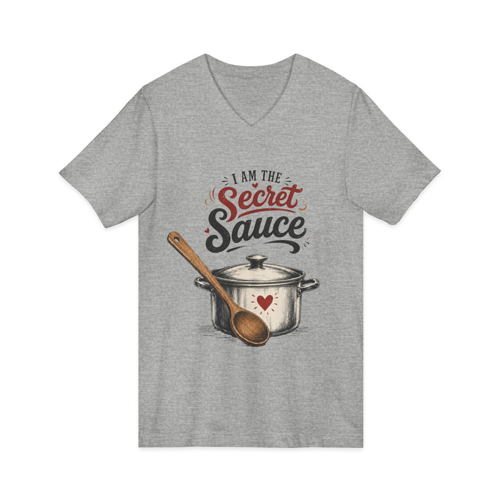 Unisex Jersey Short Sleeve V-Neck Tee