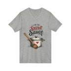 Unisex Jersey Short Sleeve V-Neck Tee