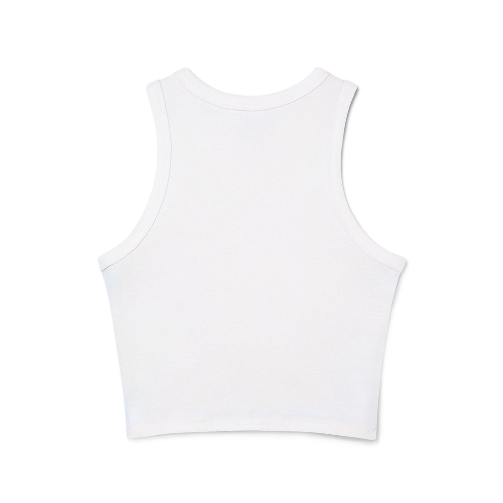 Nurse Graphic Tank Top — "I Listen to Hearts" Micro Rib Racer Tank