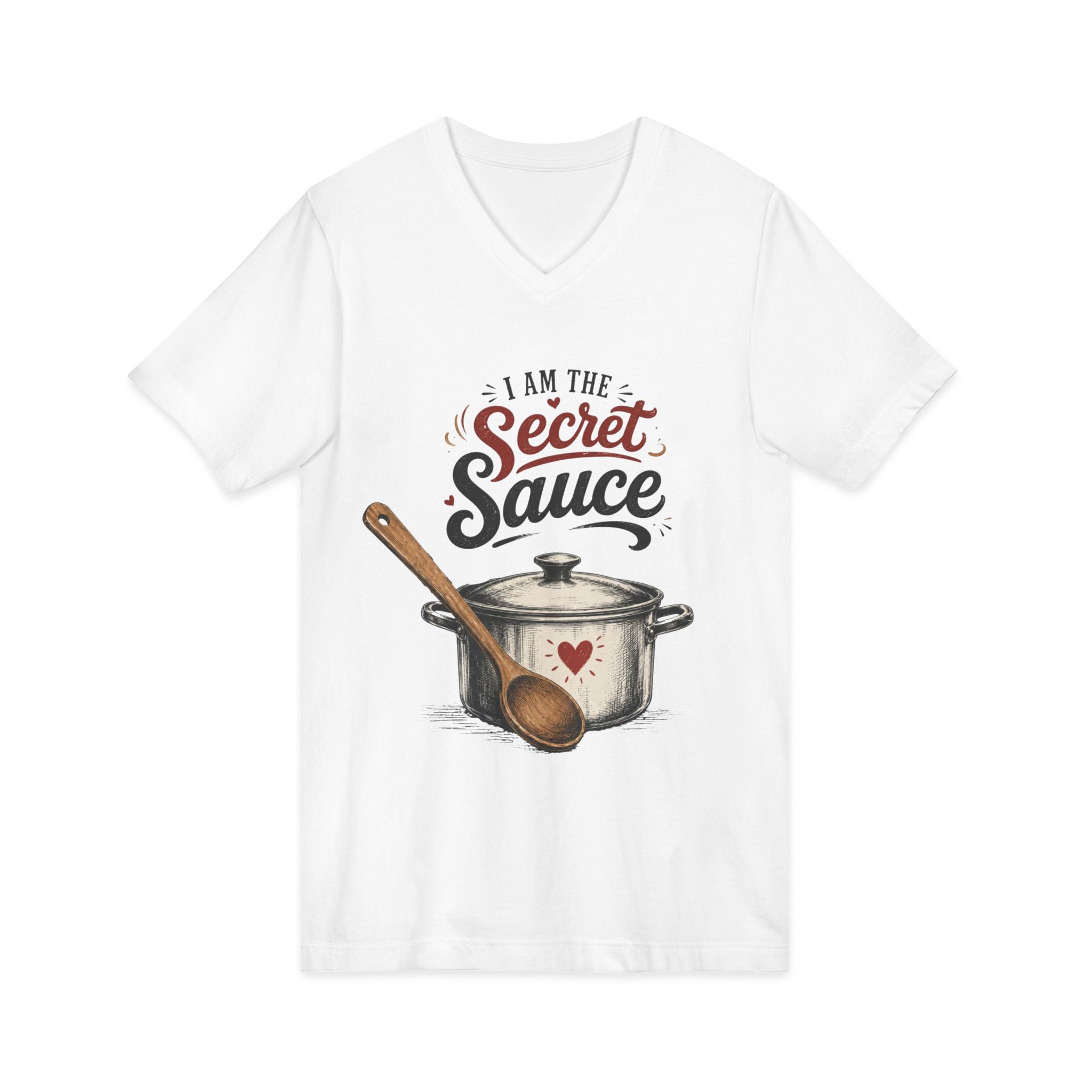 Unisex Jersey Short Sleeve V-Neck Tee