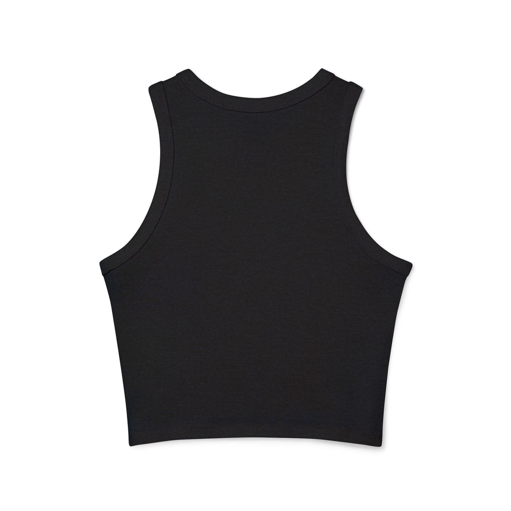 Nurse Graphic Tank Top — "I Listen to Hearts" Micro Rib Racer Tank
