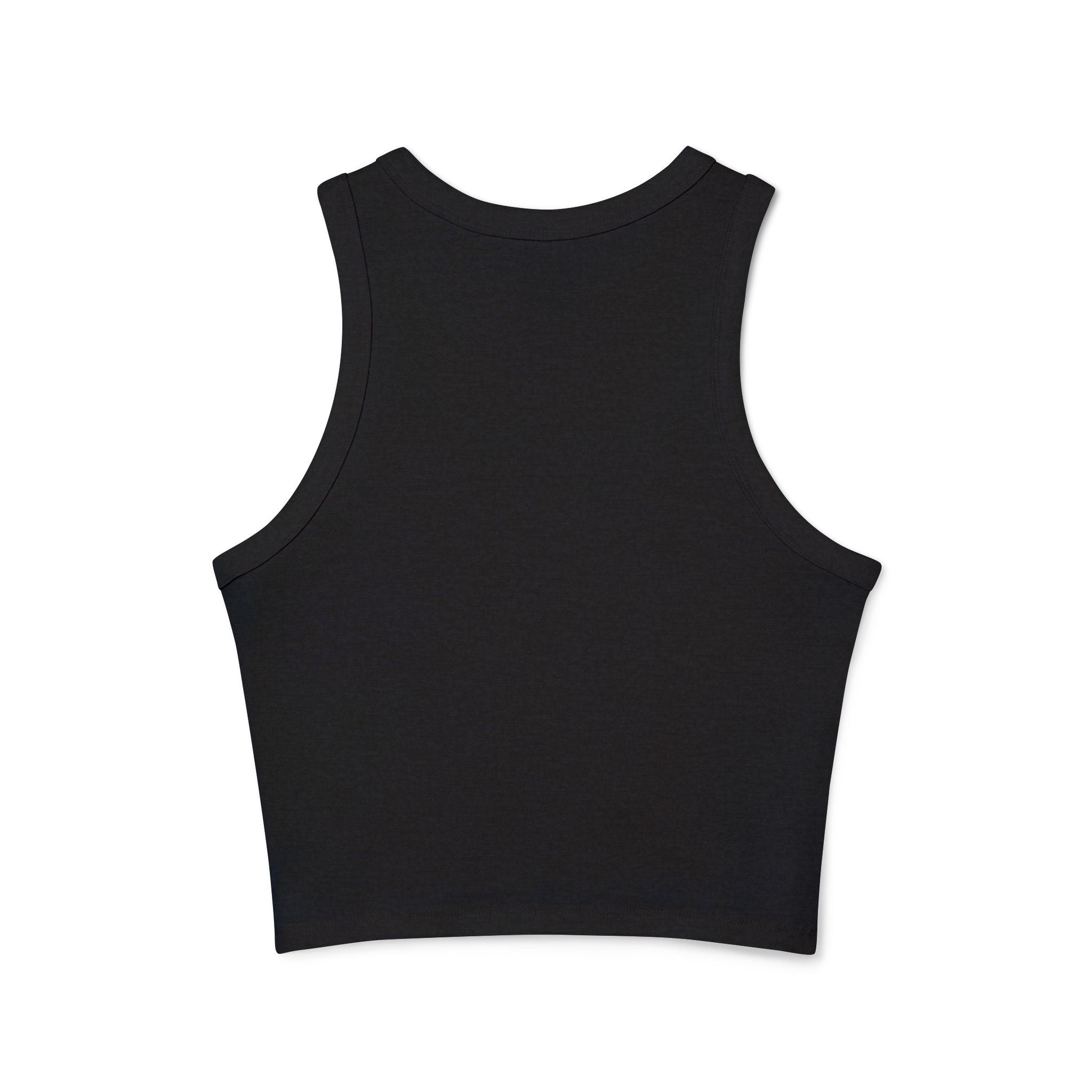 Nurse Graphic Tank Top — "I Listen to Hearts" Micro Rib Racer Tank
