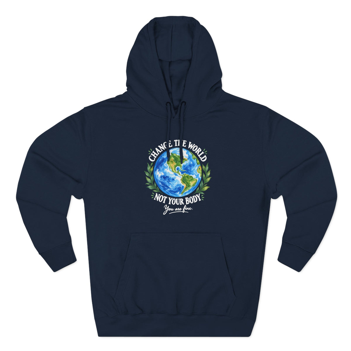Earth Love Hoodie — Eco-Friendly Globe Graphic Pullover