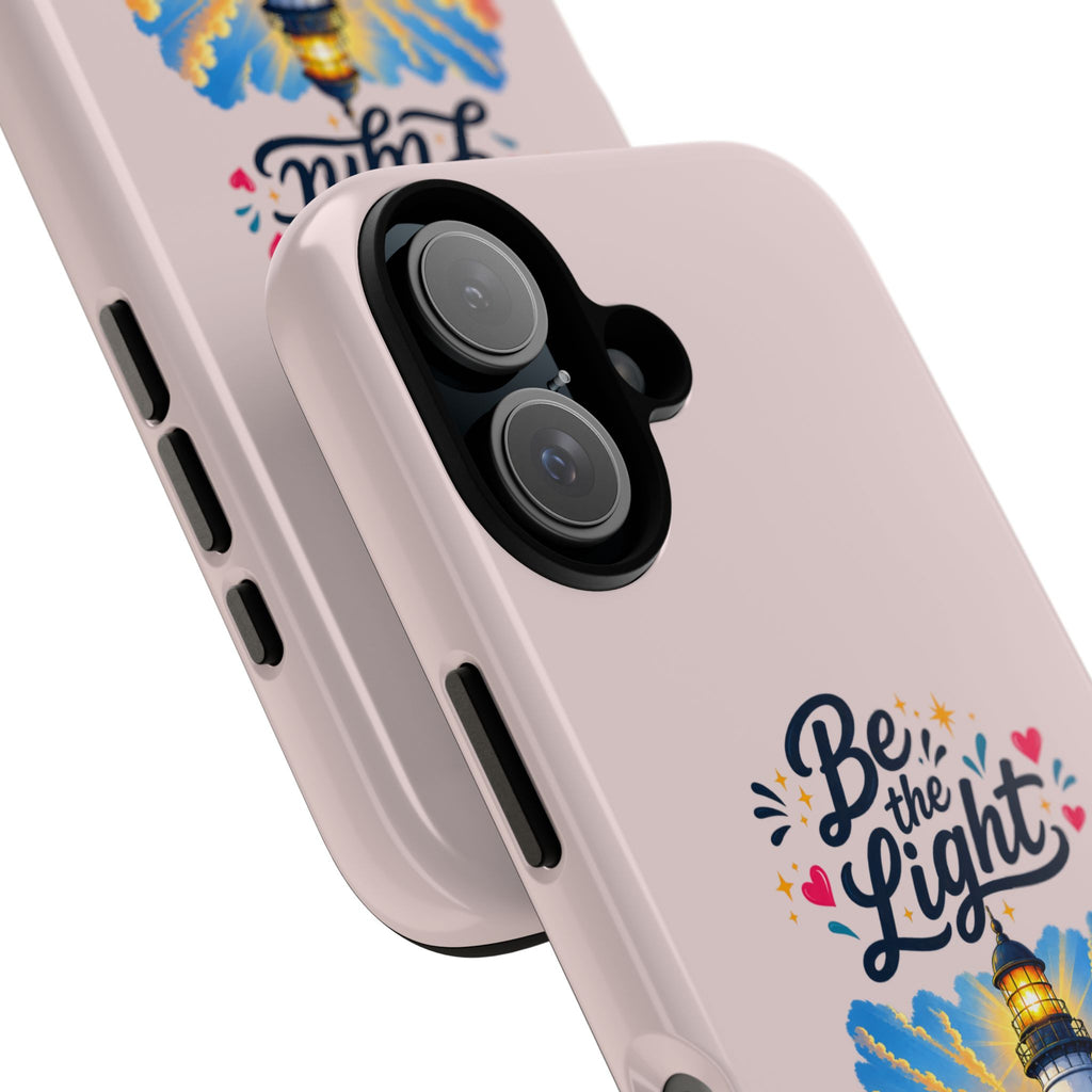 Pink Be the Light iPhone Case | Inspirational Phone Case | Positive Empowerment Gift for Girls & Women