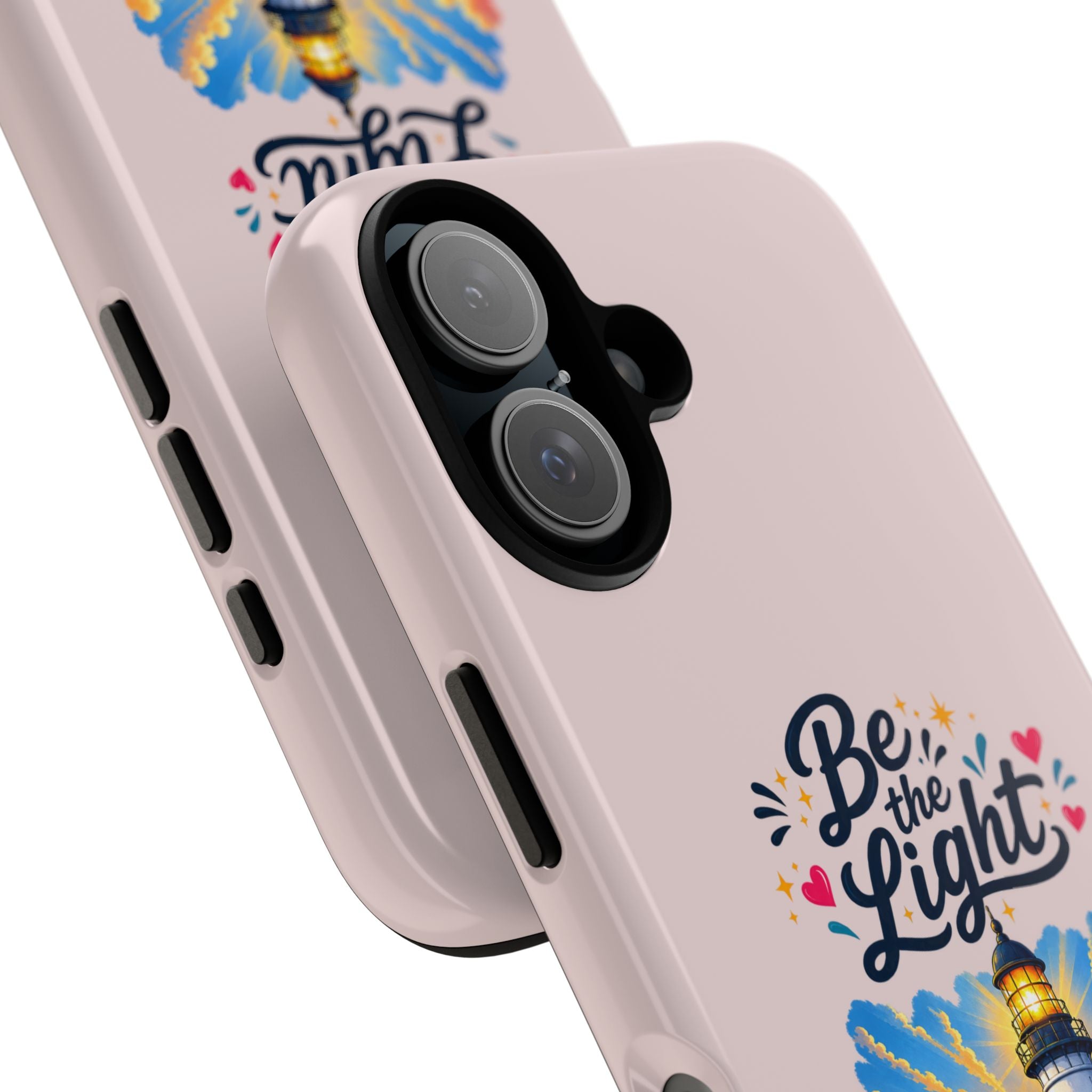 Pink Be the Light iPhone Case | Inspirational Phone Case | Positive Empowerment Gift for Girls & Women