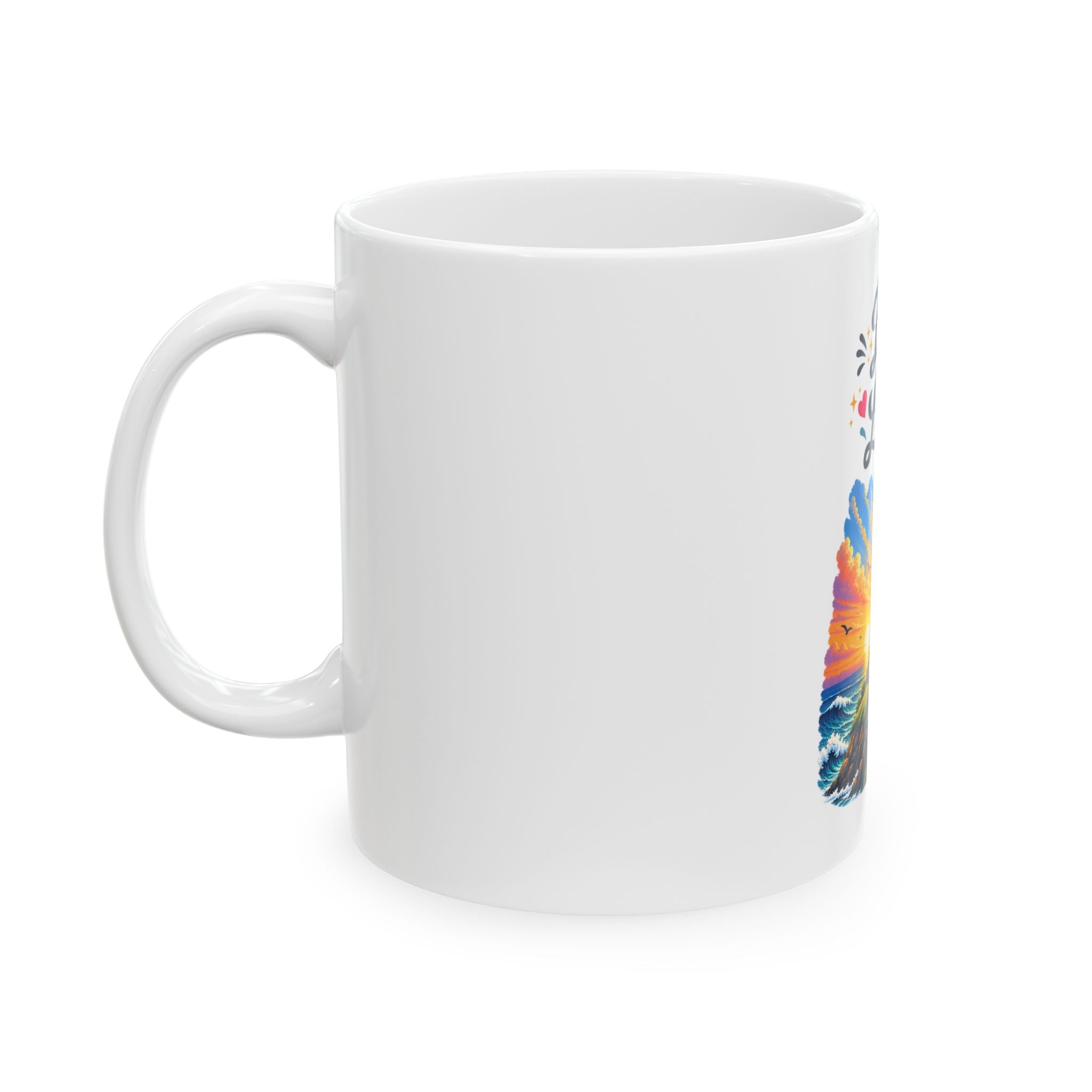 Be the Light Lighthouse Ceramic Mug – Inspirational Coffee Tea Cup (11oz & 15oz)