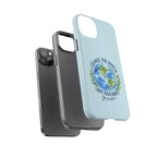 Light Blue Change the World Not Your Body iPhone Case | Girls Empowerment Phone Case | You Are Enough Body Positive Case