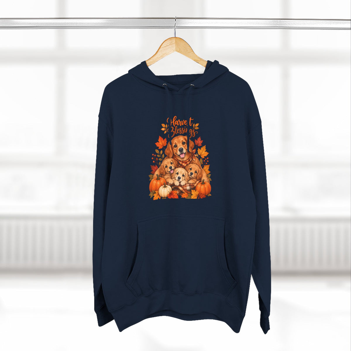 Three-Panel Fleece Hoodie