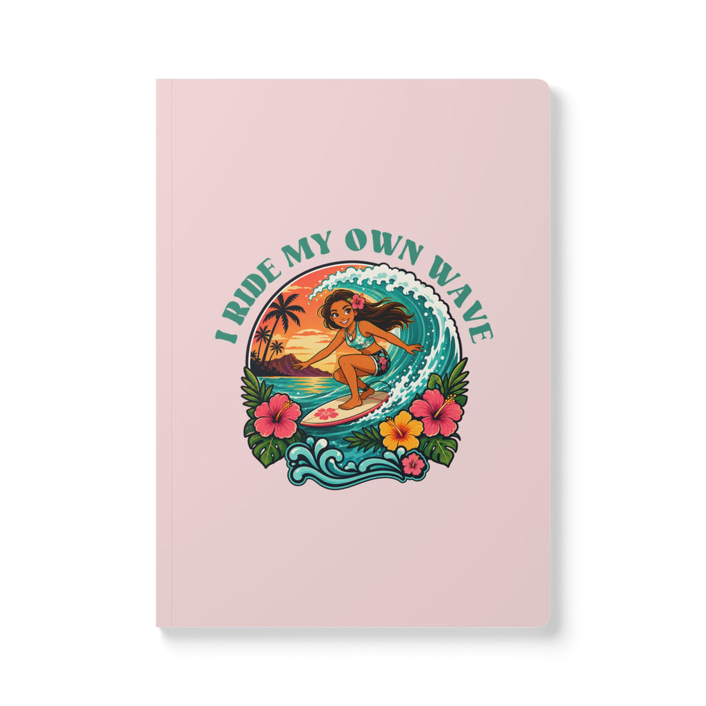 I Ride My Own Wave | Pink Softcover Journal (with Inside Prints)