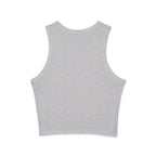 Nurse Graphic Tank Top — "I Listen to Hearts" Micro Rib Racer Tank