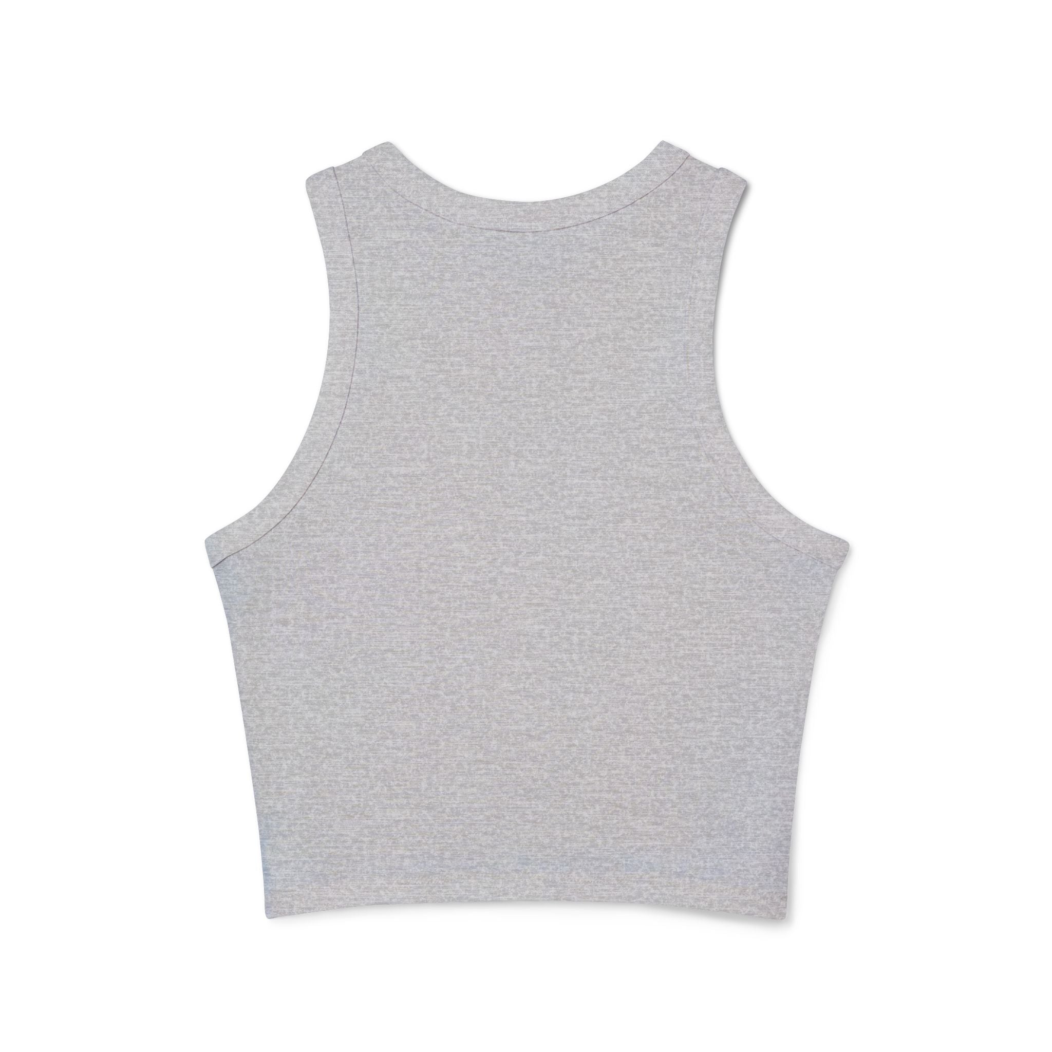 Nurse Graphic Tank Top — "I Listen to Hearts" Micro Rib Racer Tank