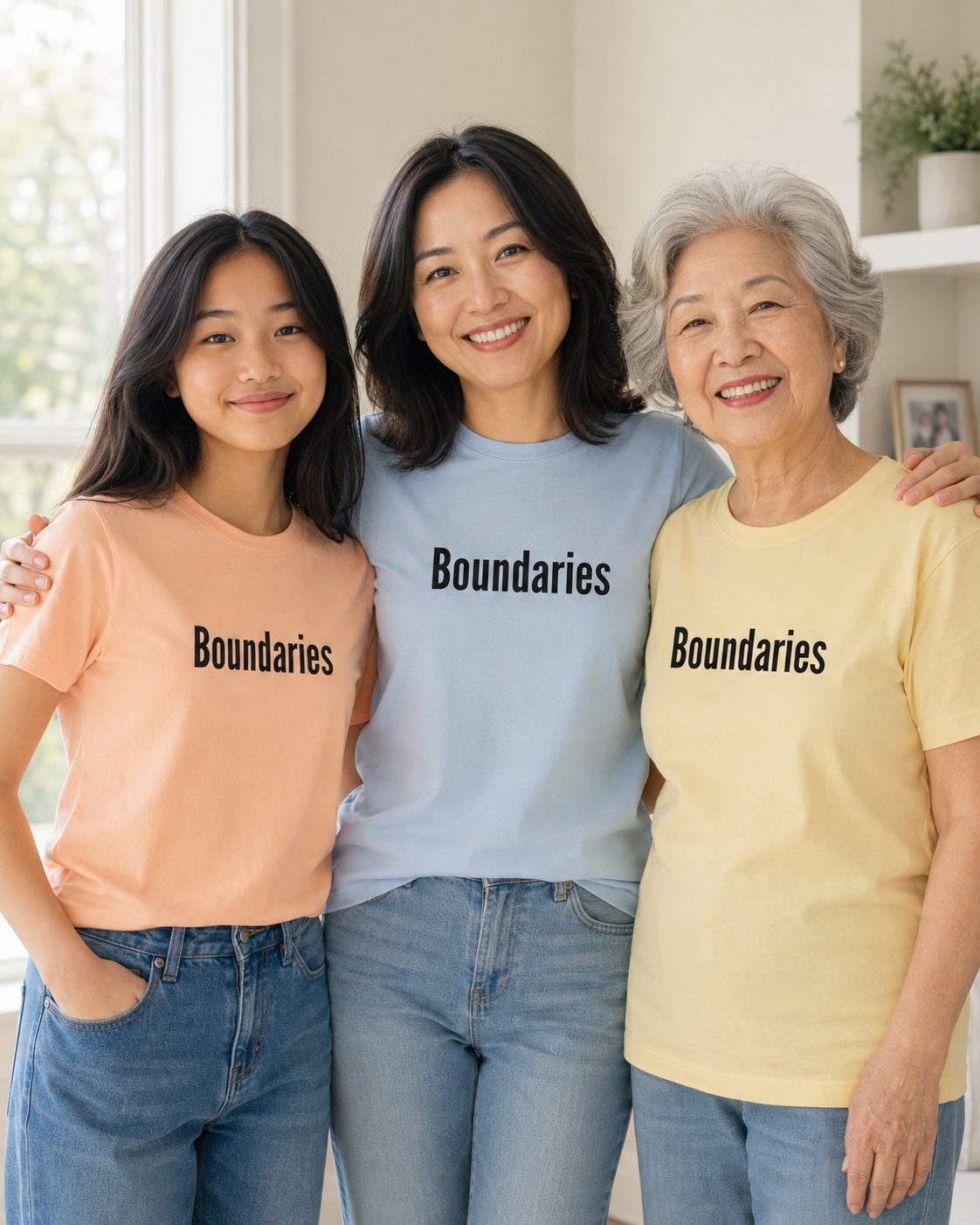Boundaries Tee - Minimalist Self-Care Statement T-Shirt