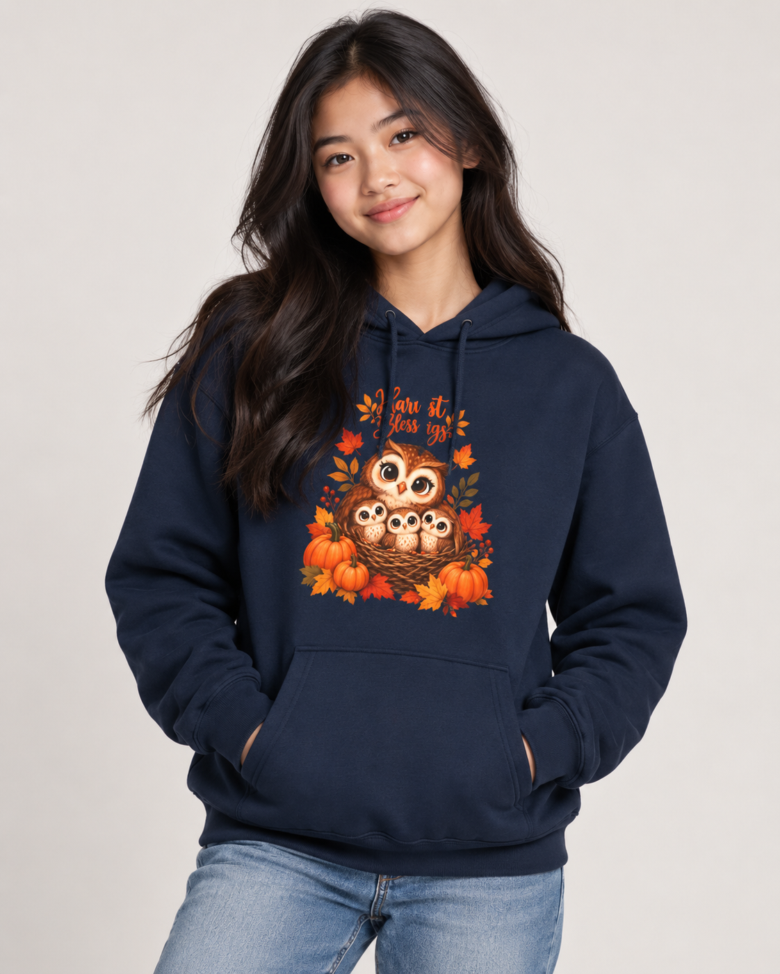 Three-Panel Fleece Hoodie