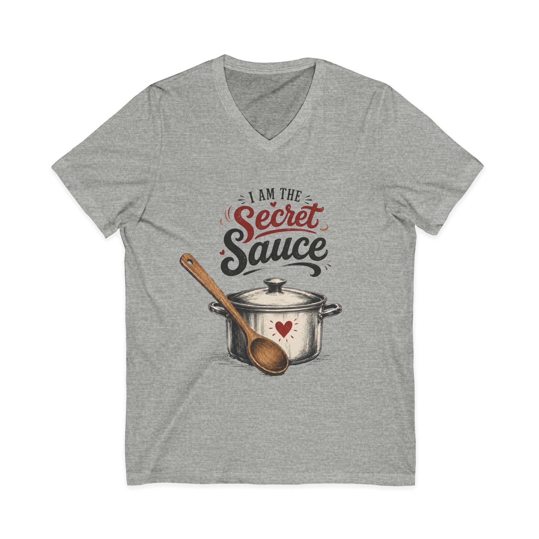 Unisex Jersey Short Sleeve V-Neck Tee