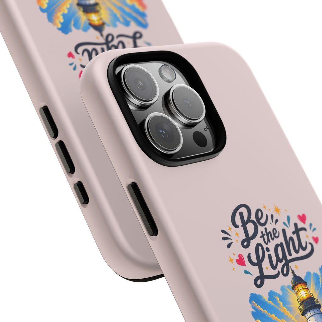 Pink Be the Light iPhone Case | Inspirational Phone Case | Positive Empowerment Gift for Girls & Women