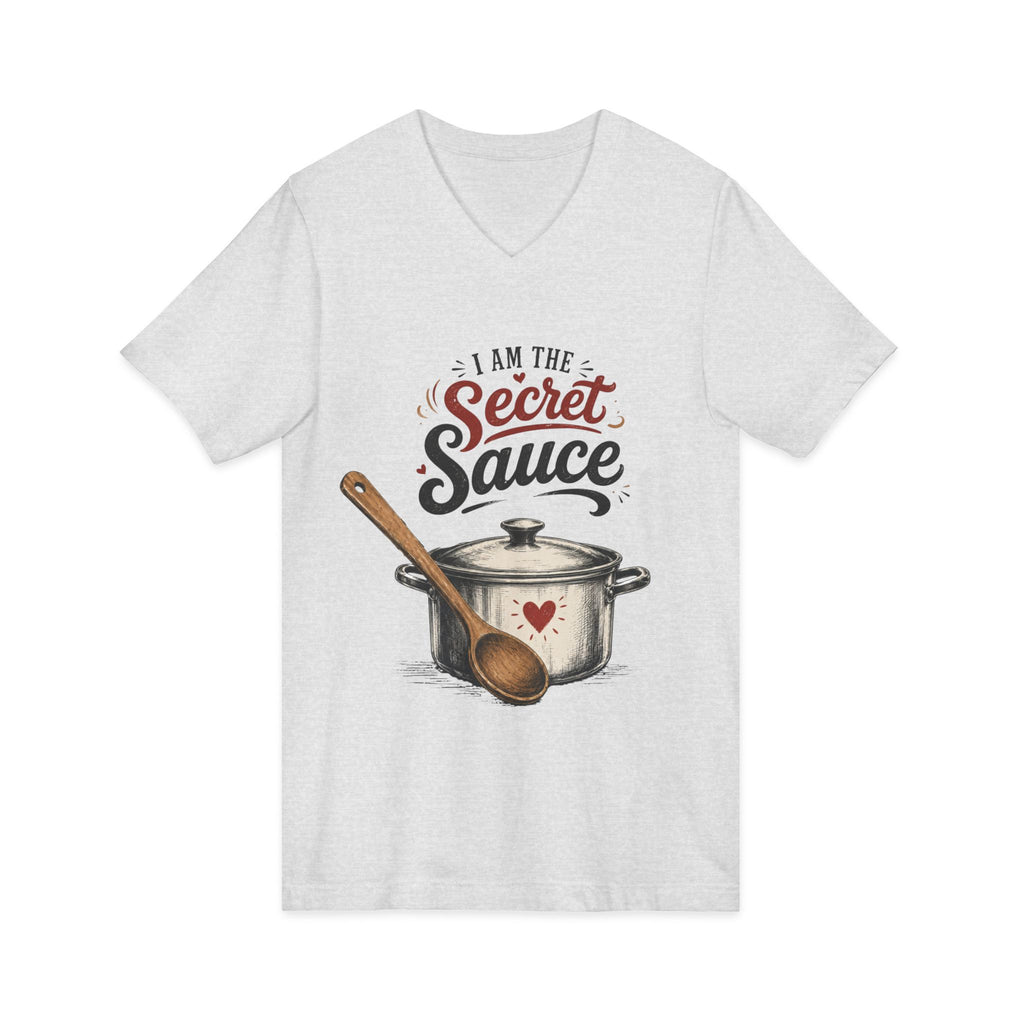 Unisex Jersey Short Sleeve V-Neck Tee