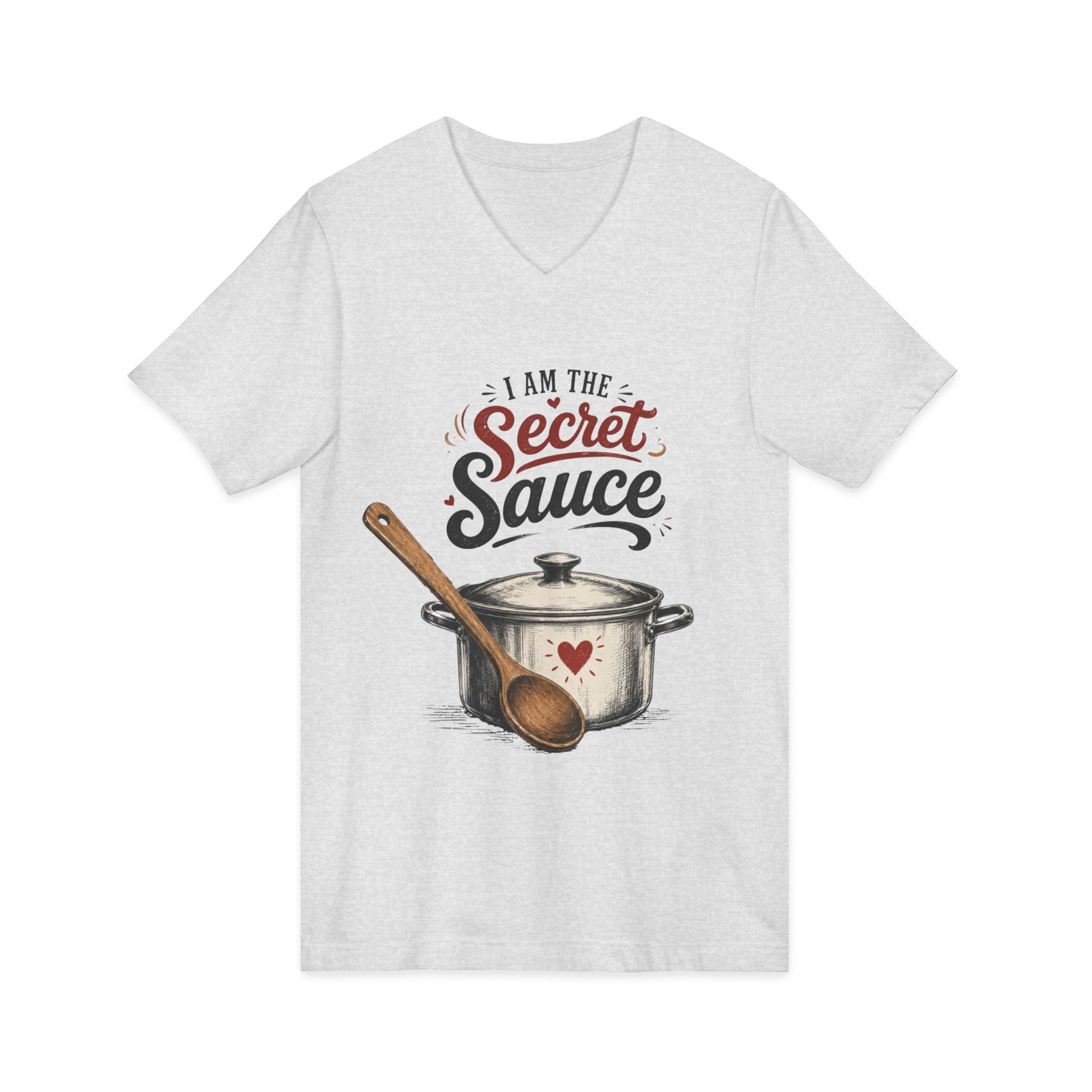 Unisex Jersey Short Sleeve V-Neck Tee